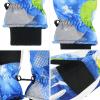 Kids Snow Ski Gloves for Winter Waterproof Boys Girls Ski Gloves Toddler Finger Mittens Blue view 3