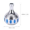 01 02 015 Reel Handle Knob, Fishing Handle Knob Professional Firm and Comfortable for Fishing Enthusiasts Can Replace Old or Damaged Old Power Knobs(Silver Blue) view 2