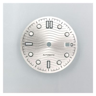 YANGQI yaoqijie 31mm Sterile Luminous Watch Dial Compatible with NH35 NH36 Compatible with ETA 2836 Compatible with MIYOTA 8205 8215 Movement Black/Gray/Blue/Silver White Sterial Watch Dia Lasting