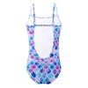 Hedmy Kids Girls One-Piece Mermaid Spaghetti Straps Swimsuit Criss Cross Bikini Swimwear Bathing Suits Colorful Fish Scales 6 Years view 2