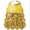 Fldy Kids Girls Shiny Sequins Leotard Dress Backless Dance Performance Costume for Hip Hop Jazz Stage Recital Gold 10 Years view 4