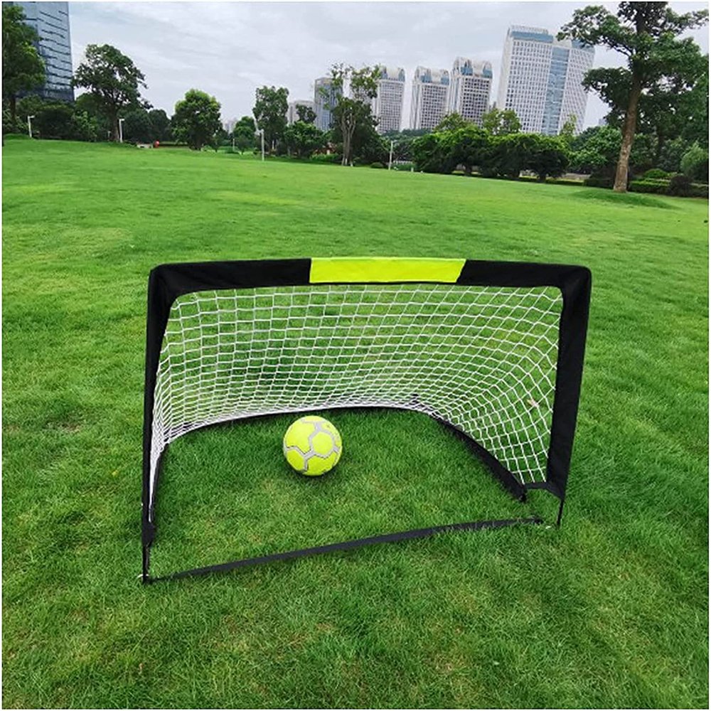LSDRALOBBEB Mini Soccer Goal Portable Soccer Net Pop Up Goal Nets Children's Outdoor Sports Football Match Training Gate Football Goal Portable Football Goal with Pop-Up Net 1111
