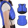 Kids Equestrian Protective Vest, Professional Safety Equestrian Vest, EVA-Padded Horse Riding Protective Gear Body Protector Sportswear Shock-Absorption Waistcoat for Children Boys Girls (CL, Blue) view 4