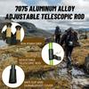 2 Pcs Trekking Poles,Aluminum Lightweight Collapsible Hiking Poles for Women,Walking Sticks for Hiking Carbon Fiber(Silver) view 3
