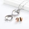 Cremation Jewelry Memories Lockets Urn Necklace for Ashes for Women Men Heart with Angel Wing Keepsake Hollow Ball Urn Pendant for Human Pet Ashes, Rose Gold view 4