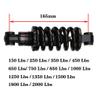 LvTu Mountain Bike Rear Shock Absorber 165mm Soft Tail Adjustable Spring Suspension (Size : 450 Lbs) view 3