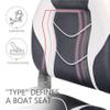 NORTHCAPTAIN Deluxe Marine High Back Folding Boat Seat,Stainless Steel Screws Included,White/Charcoal(2 Seats) view 3