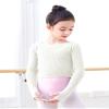 Daydance Long Sleeve White Boat Neck Girls Pullover Sweater for Dance, Ballet, Performance, Work Out in Winter view 2