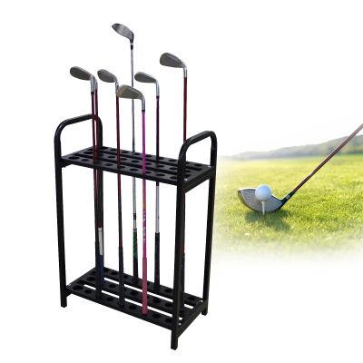 kunghei Metal Golf Club Organizers Golf Club Display Stand Golf Putter Rack for Garage,Steel Golf Putter Storage Holder,Golf Club Shelf Organizer Equipment(9-Hole/18-Hole/27-Hole for You to Choose)