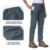 YSENTO Women's Fleece Lined Pants Winter Snow Ski Waterproof Insulated Softshell Hiking Mountain Pants Grey Size M view 4