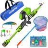 ODDSPRO Kids Fishing Pole and Kids Fishing Net with Carbon view 1