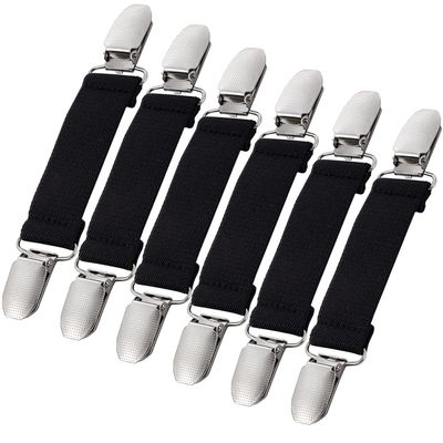 6Pcs Mitten Clips Kids Winter Glove Clips Stainless Steel Fit Dress Clips Toddler Glove Clips Elastic Mitten and Glove Caps Clips for Baby Kids Toddler and Adults Clothing Garments Clips