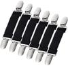 6Pcs Mitten Clips Kids Winter Glove Clips Stainless Steel Fit Dress Clips Toddler Glove Clips Elastic Mitten and Glove Caps Clips for Baby Kids Toddler and Adults Clothing Garments Clips view 1
