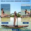 SereneLife Inflatable Stand Up Paddle Board - Wide Stable Design, Non-Slip Deck for Adults & Youth with Premium Paddle Board Accessories: Carry Bag, Dual Action Pump, Paddle, Ankle Leash - 10'6" view 2