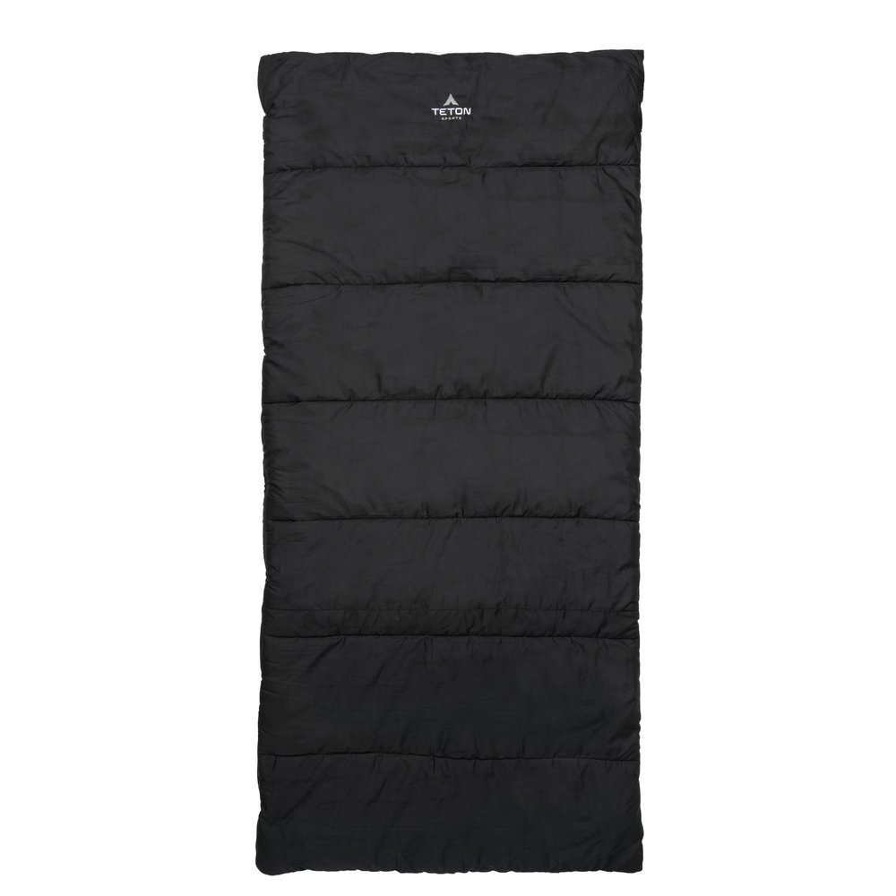 Teton Evergreen Sleeping Bag Spacious Fit and Cozy Warmth for Adults Options for Camping in Any Weather 0F, Night & Red