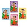 AEJESOP Cotton Handkerchiefs, Cotton Handkerchief for Child & Kids, Boys Cotton Hankies, Cartoon Print Colorful Handkerchief Multicolor AEJKIDHANK1 Aejkidhank view 2