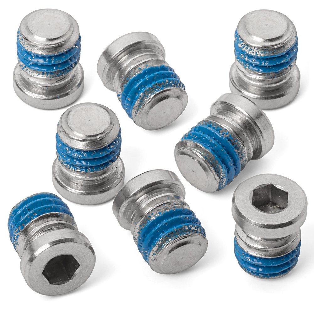 No-Profile Recessed Bottle Cage Boss Blanking & Sealing Screws (Natural Stainless, 8-Pack)