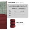 Teton Evergreen Sleeping Bag for Adults  Warm & Cozy All-Season Camping Sleeping Bag with Spacious Fit for Cold Weather or Mild Nights, 0F, Barn & Blue view 3