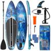 SereneLife Inflatable Stand Up Paddle Board - Wide Stable Design, Non-Slip Deck for Adults & Youth with Premium Paddle Board Accessories: Carry Bag, Dual Action Pump, Paddle, Ankle Leash - 10'6" view 1