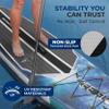 SereneLife Inflatable Stand Up Paddle Board - Wide Stable Design, Non-Slip Deck for Adults & Youth with Premium Paddle Board Accessories: Carry Bag, Dual Action Pump, Paddle, Ankle Leash - 10'6" view 4