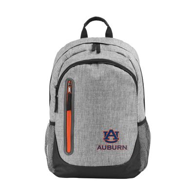 FOCO Auburn Tigers NCAA Heather Grey Bold Color Backpack