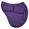 ECP Equine Comfort Products All-Purpose Contoured Correction Saddle Pad with Adjustable Memory Foam Inserts for Custom Support, Non-Slip, Shock Absorbing, 22 Spine, 19.5 Drop, Purple view 2