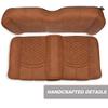 MODZ FS1 Custom Golf Cart Front Seat for EZGO RXV - [2008-Up] - Rust Base - Double Diamond Pattern view 3