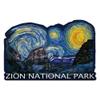 Die Cut Sticker Zion National Park, Utah, Starry Night National Park Series, Vinyl Sticker, (Waterproof Decal for Cars, Water Bottles, Laptops, Coolers), Large view 1
