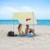 Red Suricata Teepee Beach Tent & Beach Canopy for 1-2 Persons, UPF50 Sun Beach Shade, Sunshade with 2 Aluminum Poles & Crossbar, 4 Robust Ground Anchor Screws - Compact & Lightweight (Akumal) view 1