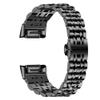 TryBest Metal Band Compatible with Fitbit Charge 5, Business Women Men Metal Stainless Steel Replacement Wristband Adjustable 5.5-8.5 inch Compatible with Fitbit Charge 5 - Black view 1