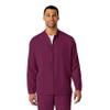 WINK W123 Men's Zip Front Warm Up Jacket, Wine, S view 1