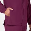 WINK W123 Men's Zip Front Warm Up Jacket, Wine, S view 3