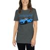 Rapid Blue 2023 C8 Z06 'Vette Owner Short-Sleeve Unisex T-Shirt view 3