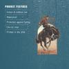 Lantern Press Sticker Wyoming, Cowboy and Bronco Scene, Die Cut Vinyl, (Waterproof Decal for Cars, Water Bottles, Laptops, Coolers), Small view 4