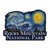 Lantern Press Sticker Rocky Mountain National Park, Colorado, Starry Night National Park Series, Die Cut Vinyl, (Waterproof Decal for Cars, Water Bottles, Laptops, Coolers), Small view 1