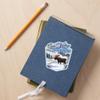 Die Cut Sticker Sun Valley, Idaho, Moose, Winter Scene, Vinyl Sticker, (Waterproof Decal for Cars, Water Bottles, Laptops, Coolers), Large view 3