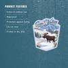 Die Cut Sticker Sun Valley, Idaho, Moose, Winter Scene, Vinyl Sticker, (Waterproof Decal for Cars, Water Bottles, Laptops, Coolers), Large view 4