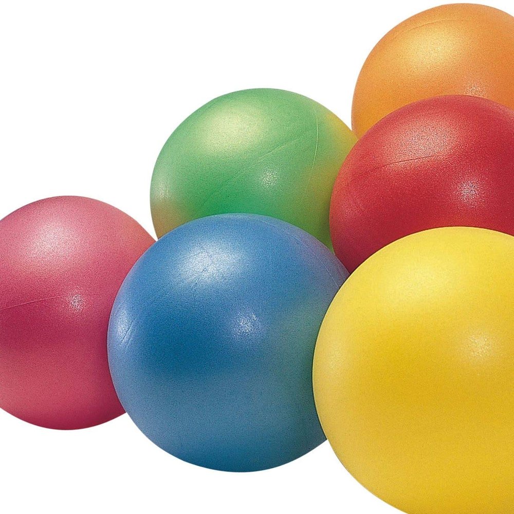 S&S Worldwide Spectrum Koogle Balls Set of 6 - Adjustable Size 7"-9" - No-Sting Surface - 6 Colors!
