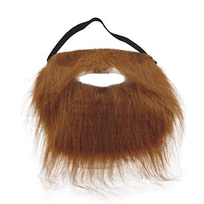 NOVELTY GIANT WWW.NOVELTYGIANT.COM Brown Full Beard and Mustache Costume Accessory