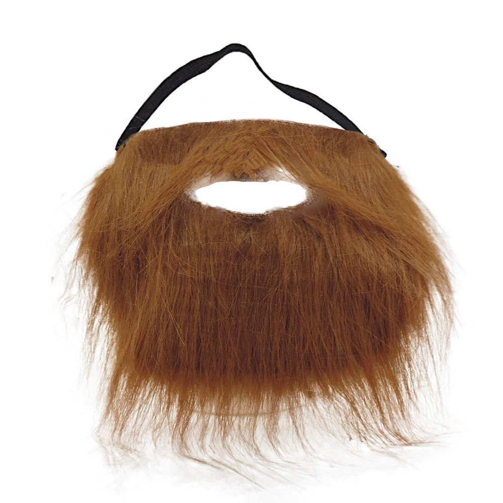NOVELTY GIANT WWW.NOVELTYGIANT.COM Brown Full Beard and Mustache Costume Accessory