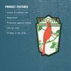 Lantern Press Sticker Virginia, Cardinal Perched on a Holly Branch, Die Cut Vinyl, (Waterproof Decal for Cars, Water Bottles, Laptops, Coolers), Small view 4