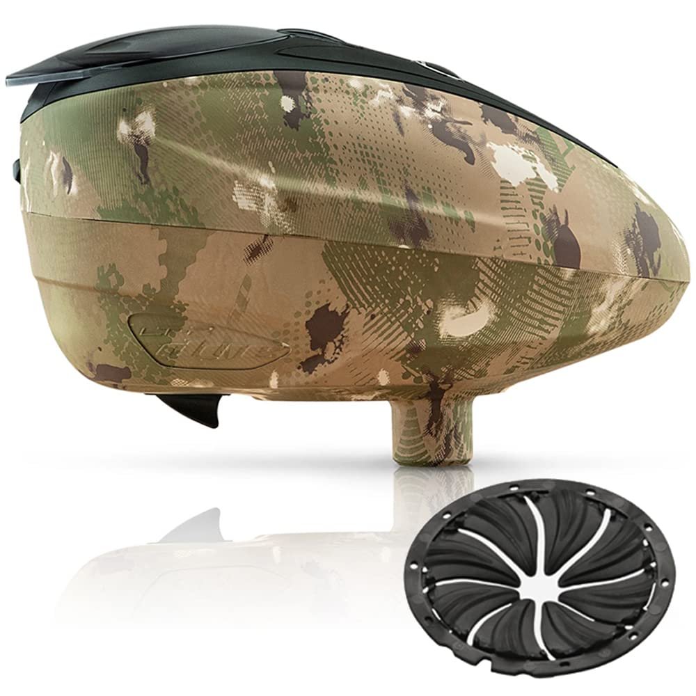 Dye LT-R Electronic Paintball Loader with Quick Feed - DyeCam with Black Quick Feed