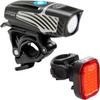 NiteRider Lumina Micro 650 + Vmax+ 150 Combo Bike Light Set USB Rechargeable LED Bicycle Light Set Front and Rear Combo IP64 Water Resistant Mountain Road City Commuting Cycling Compact Safety Flash view 1