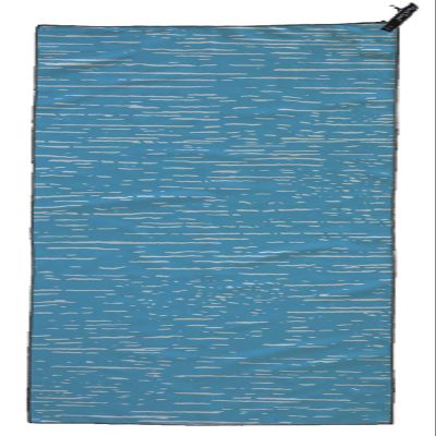 PackTowl Personal Quick Dry Microfiber Towel for Camping and Travel, Ripple Print, Beach - 36 x 59 Inch