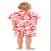 Matchable Family Hawaiian Aloha Shirt, Classic Vintage Hibiscus Red, Boy, Size 2 view 3