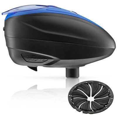 Dye LT-R Electronic Paintball Loader with Quick Feed - Blue with Black Quick Feed