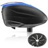 Dye LT-R Electronic Paintball Loader with Quick Feed - Blue with Black Quick Feed view 1