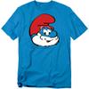 The Smurfs Papa Smurf Head Unisex Adult T Shirt,Turquoise,3X-Large view 1