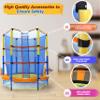 Machrus Upper Bounce 55" 60" Trampoline for Kids Toddler, Indoor Mini Toddler Trampoline with Safety Enclosure, Gifts for Children Age 3-8, Inside Bungee Cord System view 3