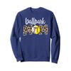 Ballpark Mom Proud Baseball Softball Player Mother Sweatshirt view 1